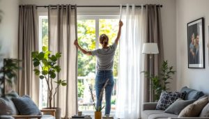 découvrez des méthodes simples et efficaces pour accrocher un rideau chez vous sans avoir à percer les murs, avec des astuces rapides et sans dégâts.