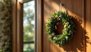 découvrez des méthodes simples et efficaces pour accrocher une couronne sur votre porte sans percer, afin de décorer facilement votre entrée sans abîmer votre porte.